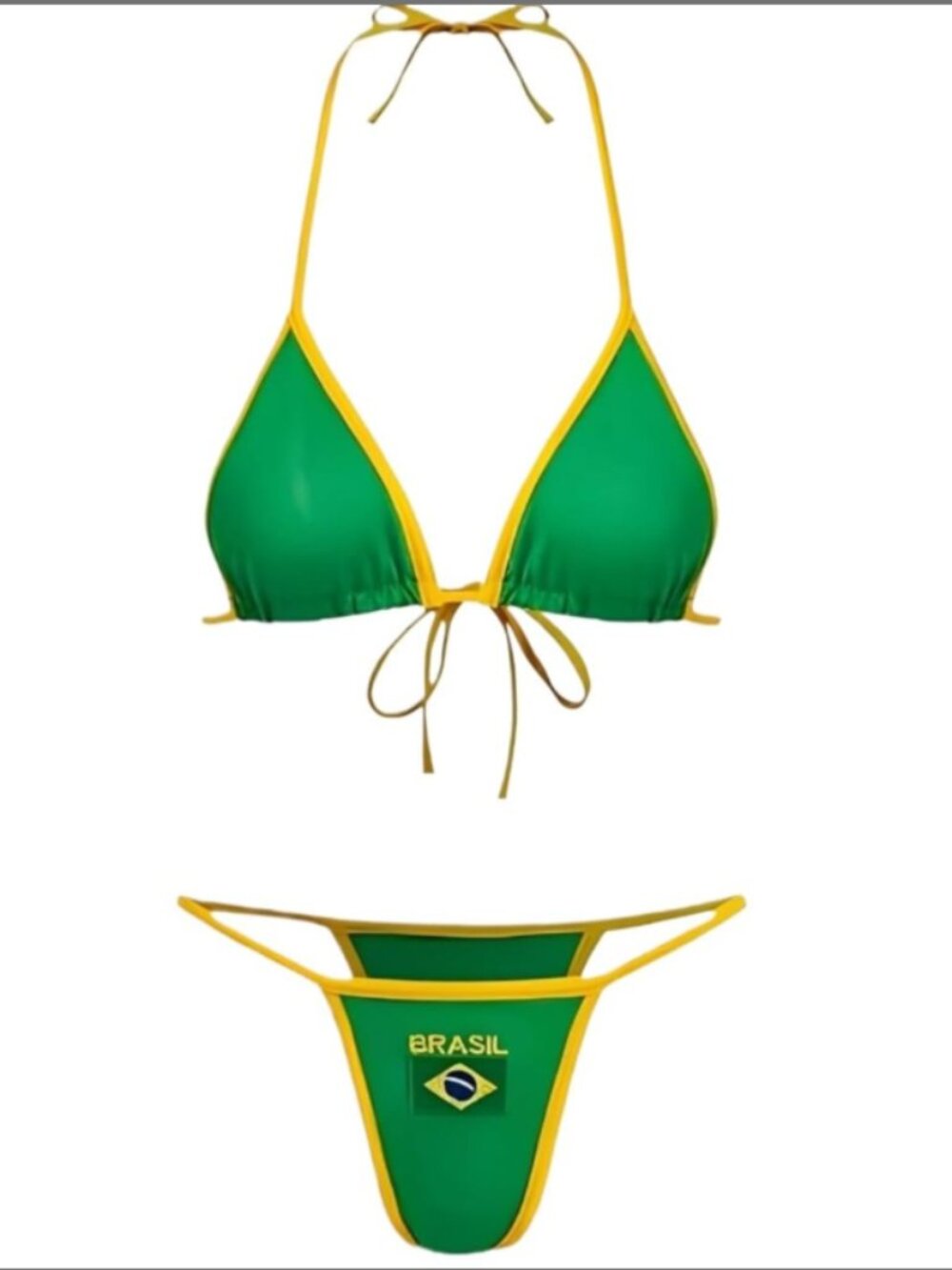 Mexico Brazil Halter Y2k Bikini Jersey